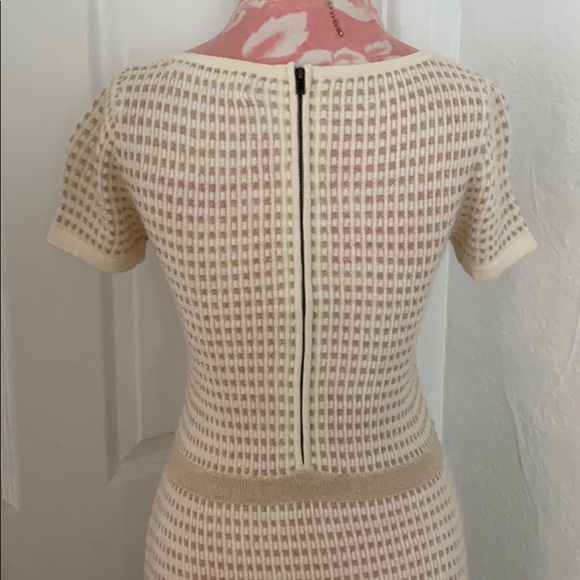 Anthropologie Sparrow Cream Knit Dress S - Picture 6 of 7